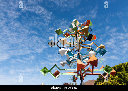 La scultura del vento posizionato all'interno della Fondazione. Canali, Lanzarote. Spagna Foto Stock