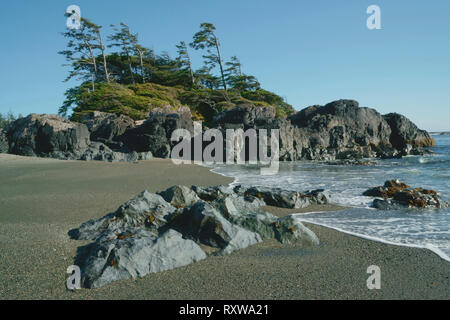 South Beach, Pacific Rim National Park,l'isola di Vancouver, British Columbia, Canada Foto Stock