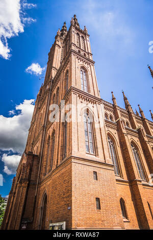 Marktkirche la più antica e la più grande chiesa protestante in Wiesbaden; costruito da Carl Boos come 'Nassauer Landesdom' Foto Stock