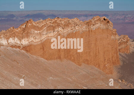 La Valle della Luna nel Deserto di Atacama. Noto per la sua estrema clima asciutto e chiaro notti,l'Atacama è casa di ALMA Observatory, Cile,America del Sud Foto Stock