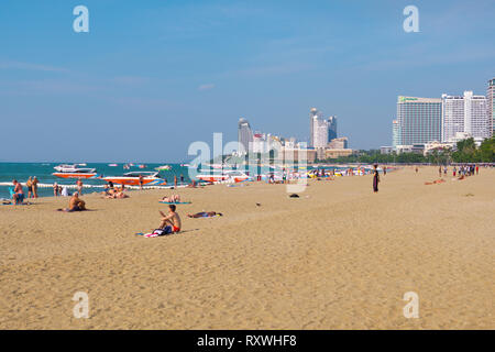 Spiaggia, Pattaya, Thailandia Foto Stock