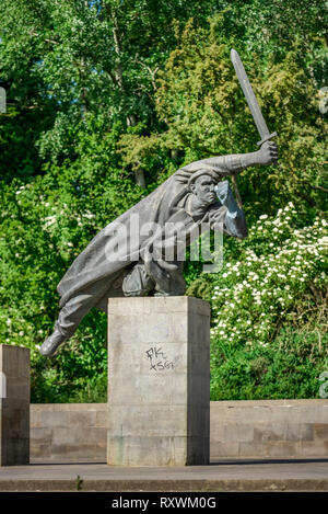 Gedenkstaette fuer die Interbrigadisten im Spanischen Buergerkrieg,, parco Volkspark Friedrichshain di Berlino, Deutschland Foto Stock