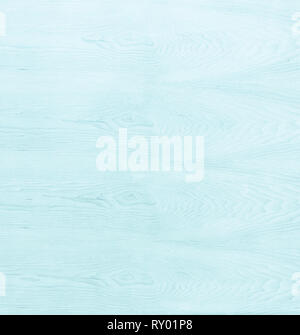 Abstract turchese brillante texture di legno sopra la luce blu colore naturale tecnica di sfondo semplici peel pavimento in legno di teak di grano vecchio pannello sfondo con Foto Stock
