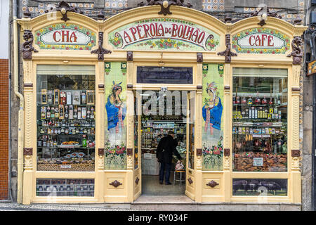 Una Perola do Bolhao store in porto Foto Stock