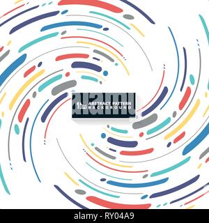 Abstract la striscia colorata linea di modello di turbolenza coprire lo sfondo. È possibile utilizzare per il nuovo design di copertura, annuncio, poster, Stampa opuscolo. illustrazione eps vettoriali Illustrazione Vettoriale