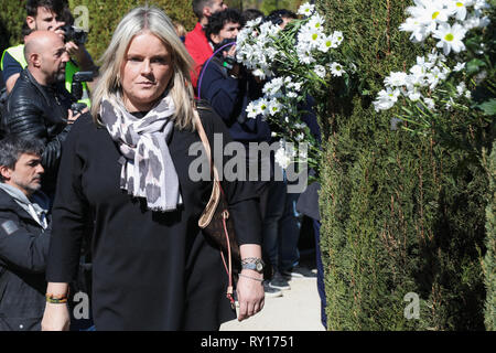 Madrid, Spagna. Undicesimo Mar, 2019. Maria del Mar Blanco visto che frequentano il caso della Associazione delle vittime del terrorismo (AVT) in El Retiro Park in memoria delle vittime degli attentati del marzo 11, 2004. Credito: Gesù Hellin/ZUMA filo/Alamy Live News Foto Stock