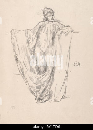 La figura dello studio. James McNeill Whistler (American, 1834-1903). Litografia Foto Stock