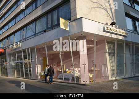Zara Home, Kurfuerstendamm, Charlottenburg di Berlino, Deutschland Foto Stock