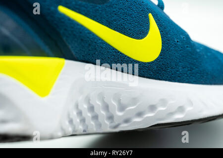 Nike reagiscono intersuola tech Foto Stock