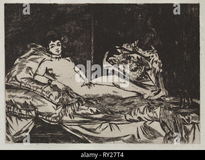Olympia. Edouard Manet (Francese, 1832-1883). Attacco Foto Stock