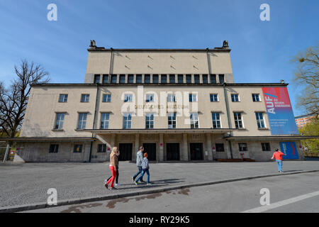 Deutsches Museum, Ludwigsbruecke, Museumsinsel, Monaco di Baviera, Deutschland, Ludwigsbrücke Foto Stock