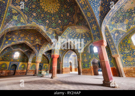 La Moschea Shah a Naqsh-e JAHAN Piazza a Isfahan, Iran, adottate nel gennaio 2019 prese in hdr Foto Stock