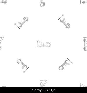 Carrello trapano modello vettore senza soluzione di continuità geometrica ripetizione per qualsiasi web design Illustrazione Vettoriale