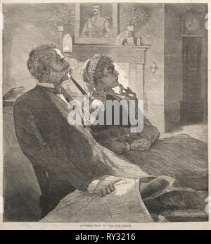Un altro anno da vecchio orologio, 1870. Winslow Homer (American, 1836-1910). Incisione su legno Foto Stock
