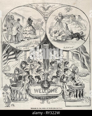 Benvenuti al Principe di Galles, 1860. Winslow Homer (American, 1836-1910). Incisione su legno Foto Stock