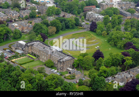 Vista aerea scozzese della Galleria di Arte Moderna, Belford Road, Edimburgo. Foto Stock