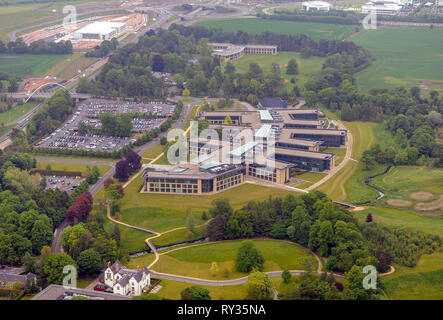 Vista aerea della Royal Bank of Scotland, complesso a Gogarburn al di fuori di Edimburgo. Foto Stock