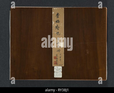 Album di paesaggi stagionali, 1684. Zha Shibiao (Cinese, 1615-1698). Album Leaf, inchiostro e colore della luce su carta; complessivo: 29,9 x 39,4 cm (11 3/4 x 15 1/2 in Foto Stock