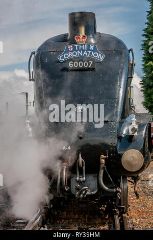 LNER 'A4' 4-6-2 n. 60007 'Sir Nigel Gresley', NRM, York Foto Stock