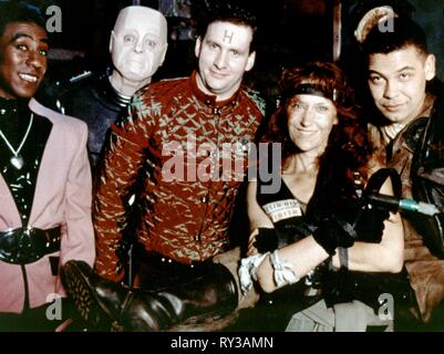 JULES,LLEWELLYN,BARRIE,DOBSON,CHARLES, Red Dwarf, 1988 Foto Stock