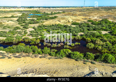 Mary Turkmenistan Gyaur Kala Mura e Fortezza sul fiume del mazdaici Foto Stock