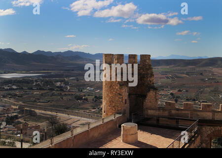 Castillo de Jumilla Foto Stock
