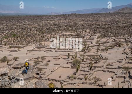 Argentina, Tucuman provincia, Quilmes, resti di antiche popolazioni indigene insediamento da mille Foto Stock