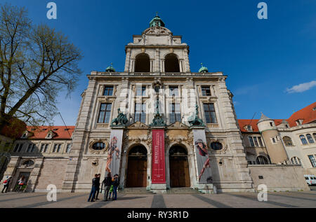 Bayerisches Nationalmuseum, Prinzregentenstrasse, Monaco di Baviera, Deutschland Foto Stock