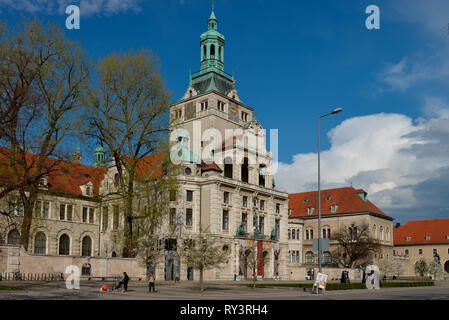 Bayerisches Nationalmuseum, Prinzregentenstrasse, Monaco di Baviera, Deutschland Foto Stock