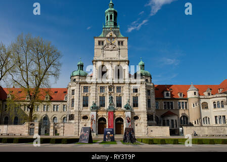 Bayerisches Nationalmuseum, Prinzregentenstrasse, Monaco di Baviera, Deutschland Foto Stock