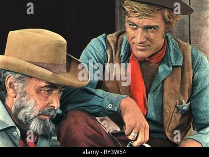 In scena con Robert Redford, dite loro WILLIE BOY è qui, 1969 Foto Stock