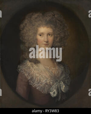 Ritratto di Anne Joliffe, c. 1780. Gainsborough Dupont (British, 1754-1797). Olio su tela; senza cornice: 75,5 x 63,5 cm (29 3/4 x 25 in Foto Stock