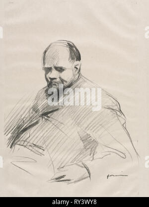 Ambroise Vollard. Jean Louis Forain (Francese, 1852-1931). Litografia Foto Stock