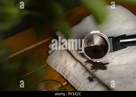 Macchina per il caffè e il caffè Grind Foto Stock