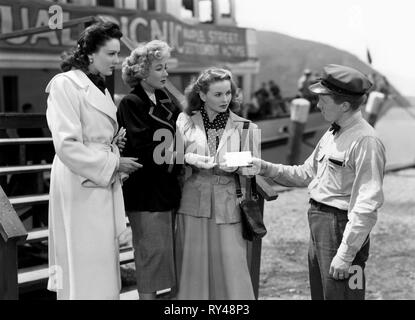 DARNELL,SOTHERN,CRAIN, UNA LETTERA A TRE MOGLI, 1949 Foto Stock