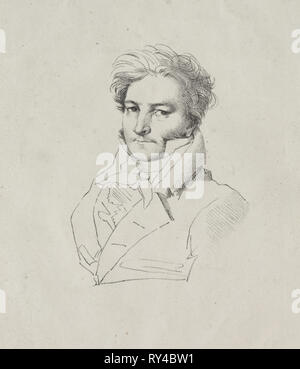 Jacques Marguet de Norvins. Jean-Auguste-Dominique Ingres (Francese, 1780-1867). Litografia Foto Stock