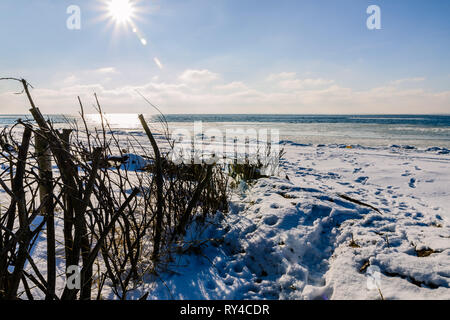 Hel penisola nel periodo invernale Foto Stock