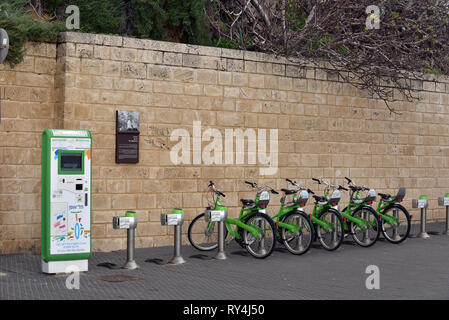 Tel Aviv, comunali il servizio noleggio biciclette Foto Stock