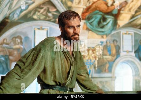 CHARLTON HESTON, l'Agonia e l estasi, 1965 Foto Stock