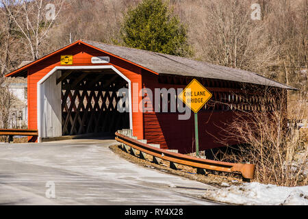 Burt Henry Ponte Coperto   Bennington, Vermont, USA Foto Stock