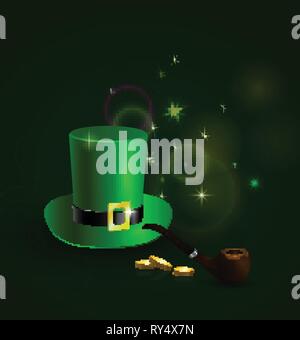 Il giorno di San Patrizio nel poster Illustrazione Vettoriale