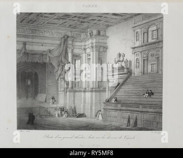 Voyage en Italie en 1822, 1833. Jean-Baptiste Isabey (Francese, 1767-1855). Litografia Foto Stock