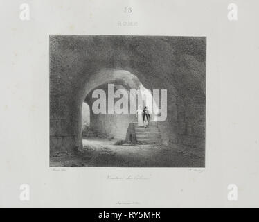 Voyage en Italie en 1822, 1833. Jean-Baptiste Isabey (Francese, 1767-1855). Litografia Foto Stock