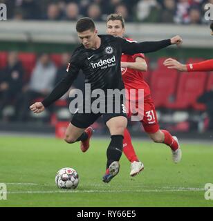 Dusseldorf, Deutschland. Undicesimo Mar, 2019. firo: 11.03.2019, calcio, 2018/2019, 1.Bundesliga Fortuna Dusseldorf Düsseldorf - Eintracht Frankfurt 0 : 3 Luka Jovic, azione unica, | Utilizzo di credito in tutto il mondo: dpa/Alamy Live News Foto Stock