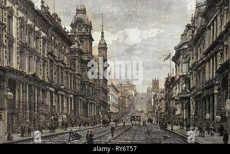 California Street San Francisco 1891 STATI UNITI D'AMERICA Foto Stock