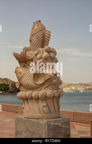 Muttrah Corniche, Muscat Oman, Medio Oriente Foto Stock