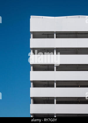 Un moderno multipiano parcheggio auto edificio a Christchurch Nuova Zelanda Foto Stock
