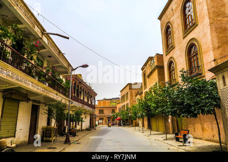 Kashgar Old Town comune architettura uigura edifici Appartamento Street Foto Stock