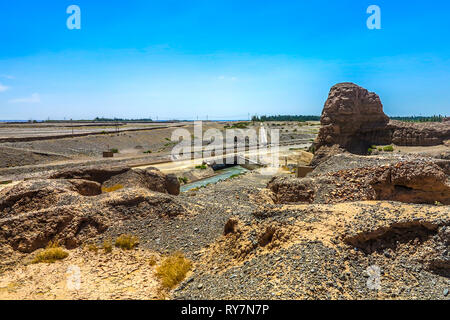 Kuche Subash rovine buddista mozzafiato del paesaggio pittoresco punto di vista Foto Stock