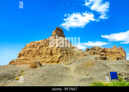 Kuche Subash rovine buddista mozzafiato del paesaggio pittoresco punto di vista Foto Stock